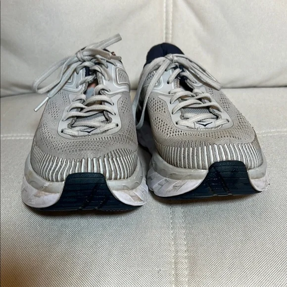 Hoka One One Bondi 7 Womens US Size 8 Running Walking Shoes Gray 1110519 - Picture 4 of 15